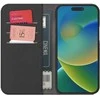 Dėklas Puro Wallet“ nuosekli MagSafe 2in1 PU“ odinės dėtuvės su atvartais ir pinigine iPhone 15“ - juoda