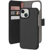 Dėklas Puro Wallet“ nuosekli MagSafe 2in1 PU“ odinės dėtuvės su atvartais ir pinigine iPhone 15“ - juoda