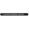 QOLTEC 54478 Patch panel RACK 12 jungtys POE Juodas