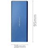 Qoltec 51832 Korpusas | M.2 SSD diskas | SATA | NGFF| USB 3.0 | Super greitis 5Gb/s | 2TB | Mėlyna