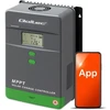 Qoltec 53670 Saulės įkrovimo valdiklis MPPT su temperatūros jutikliu 80A | 12V / 24V | LCD | Bluetooth | Programėlė | GEL | LiFePO4