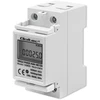 QOLTEC 50899 vienfazis elektroninis energijos suvartojimo matuoklis 230V LCD 2P DIN bėgis