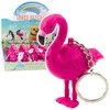 Raktų pakabukas flamingas su LED ir garsu, rožinis