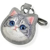 Dėklas daiktų ieškikliui Nimmy New Big Eyed Pet 2.0 Cat pilkos spalvos