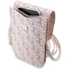 Guess krepšys telefonui GUWBHGCFSEP pink Piniginė GCube Stripe