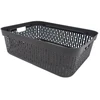 Rankšluostis Plastikinė dėžutė su skylutėmis, 30 × 20 × 9 cm JUODA