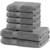 Rankšluostis Rankšluosčių rinkinys 2 vnt. 70x140 ir 4 vnt. 50x100 pilkos spalvos