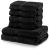 Rankšluostis Rankšluosčių rinkinys 2 vnt. 70x140 ir 4 vnt. 50x100 juodi