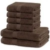 Rankšluostis Rankšluosčių rinkinys 2 vnt. 70x140 ir 4 vnt. 50x100 rudos spalvos