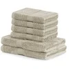 Rankšluostis Rankšluosčių rinkinys iš bambuko pluošto 2 vnt. 70x140 ir 4 vnt. 50x100 smėlio spalvos