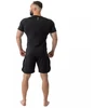 Rashguard, juoda, trumpos rankovės, BlackRS - S