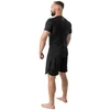 Rashguard, juoda, trumpos rankovės, BlackRS - S