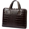 Raudona natūralios odos dokumentų rankinė Gregorio