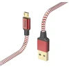 Hama Raudonas atspindintis USB-A–Micro-USB įkrovimo laidas 1,5 m