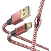 Hama Raudonas atspindintis USB-A–Micro-USB įkrovimo laidas 1,5 m