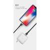 Raudonas USB-C į Lightning laidas, 1 m, 3 A