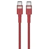 Raudonas USB-C į USB-C 3A 1 m laidas