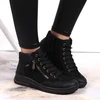 Rieker W RKR567 Atsparus vandeniui Insulated Leather Ankle Boots