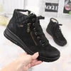Rieker W RKR567 Atsparus vandeniui Insulated Leather Ankle Boots
