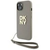 Dėklas riešo dirželio dėkliukas su logotipu, skirtas iPhone 15 / 14 / 13“ – smėlinis