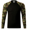 Rimeck Camouflage ilgomis rankovėmis M marškinėliai MLI-16633, karinis rudas raštas