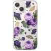 Ringke Fusion Design šarvuotas dėklas su geliniu rėmeliu iPhone 14 Plus , skaidrus (Violetinė rose) (FD637E29)