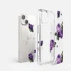 Ringke Fusion Design šarvuotas dėklas su geliniu rėmeliu iPhone 14 Plus , skaidrus (Violetinė rose) (FD637E29)