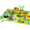 Dinozaurų kūrybinis rinkinys Lean Toys