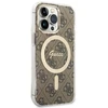 Set Guess GUBPP13LH4EACSW Case+ Charger Apple iPhone 13 Pro dėklas telefonui rudos spalvos 4G Print MagSafe