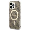Set Guess GUBPP13LH4EACSW Case+ Charger Apple iPhone 13 Pro dėklas telefonui rudos spalvos 4G Print MagSafe