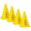 Smj Rinkinys iš 4 treniruočių kūgių - 30 cm geltoni / PT4-13H-Y