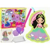 Lean Toys Karoliukų rinkinys LeanToys su princesės raktų pakabuku