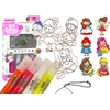 Lean Toys Vitražo tapybos rinkinys su pakabukais, 6 vnt