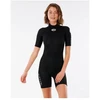 RIP CURL Freelite trumpomis rankovėmis pavasarinis putų kostiumas moterims - juodas