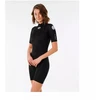 RIP CURL Freelite trumpomis rankovėmis pavasarinis putų kostiumas moterims - juodas