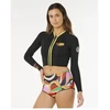 Rip Curl G-Bomb 1.5 Ls Fz Crop Jkt moteriška striukė, juoda
