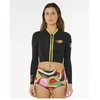 Rip Curl G-Bomb 1.5 Ls Fz Crop Jkt moteriška striukė, juoda