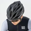 Rockbros Dviračio šalmas su skydeliu, nuimami UV apsauginiai akiniai, Unisex - Juoda/Ruda