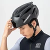 Rockbros Dviračio šalmas su skydeliu, nuimami UV apsauginiai akiniai, Unisex - Juoda/Ruda