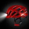Rockbros MTB dviračio šalmas su šviesele, raudonas, 57-62cm