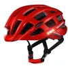 Rockbros MTB dviračio šalmas su šviesele, raudonas, 57-62cm