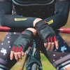Rockbros S169BR XL dviračių pirštinės su gelio įdėklais - juodos ir raudonos