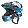Rockbros TS-61 10110061002 Vaikų dviratininko šalmas su nuimamu smakru, dydis M (54-57) - Mėlynas