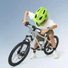 Rockbros TT-32004 Shark Dviračio šalmas vaikams su nuimama apsauga smakrui, Dydis M (54–58 cm) - Žalias