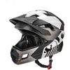 Rockbros Vaikų šalmas su skydeliu, 48-54cm, juodas