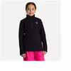 ROSSIGNOL Mergaitėms Fleece Palaidinė su pusės užtrauktuko, Juoda