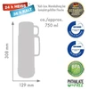 ROTPUNKT stiklinis termosas, talpa 0,750 l, blizgios vynuogės (vyskupo violetinė)