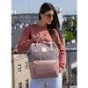 Rožinė, stylowy plecak na laptopa su portem USB - Himawari