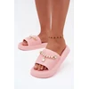 Rožinės basutės su platforma ir dekoru Step in style