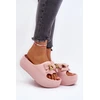 Rožinės platforminės šlepetės Step in style
